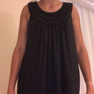 Black tank top